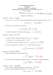 Correction Examen Analyse-1 2023-2024 ISABEE